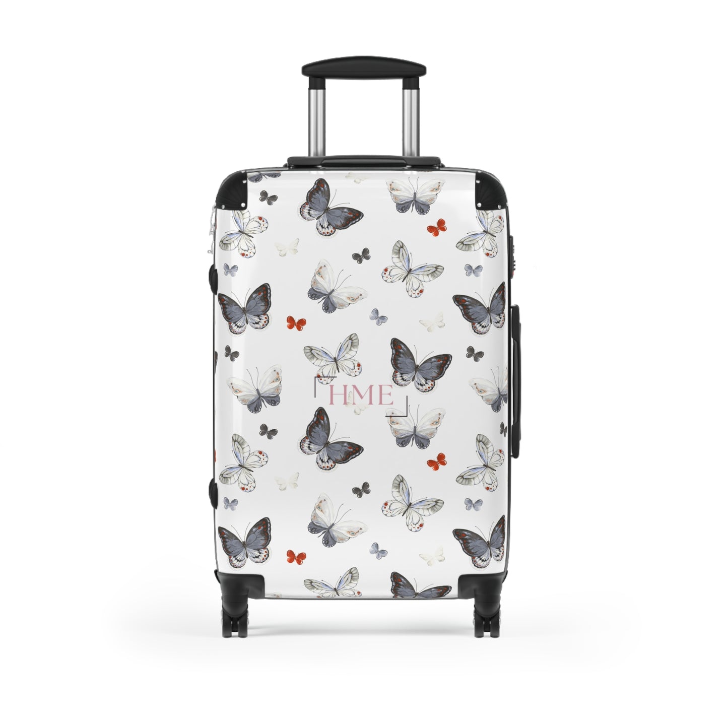 Butterfly Print Hard Shell Suitcase for Travelers