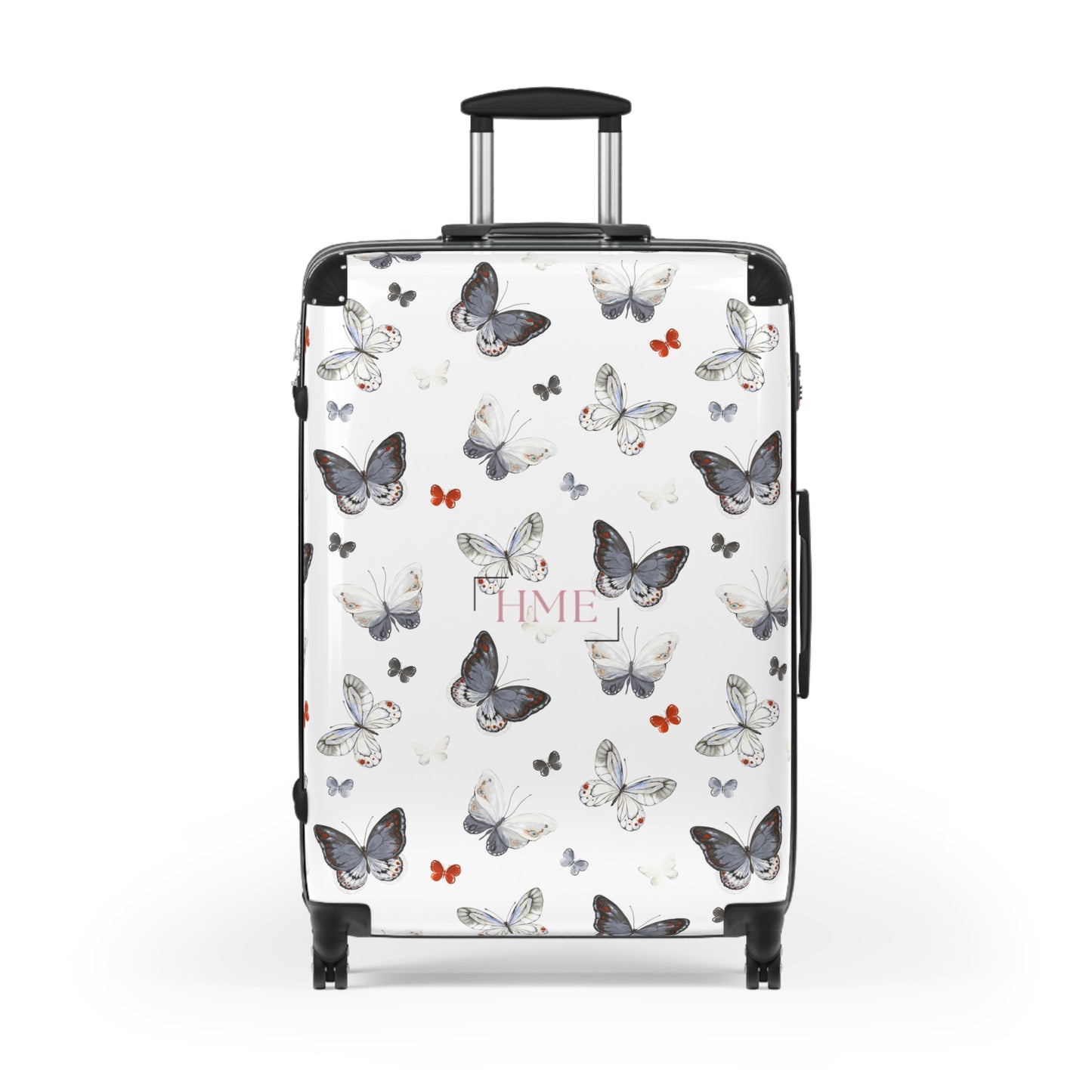Butterfly Print Hard Shell Suitcase for Travelers