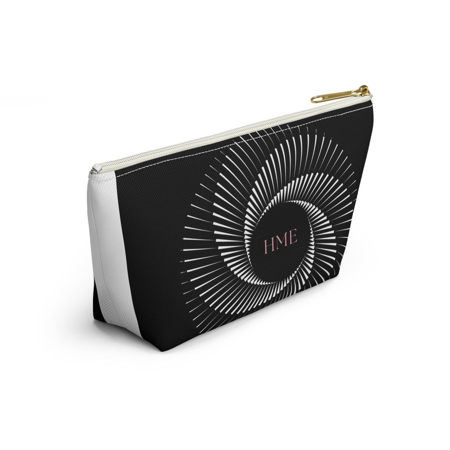 Chic Geometric Accessory Pouch - T-Bottom Makeup Bag