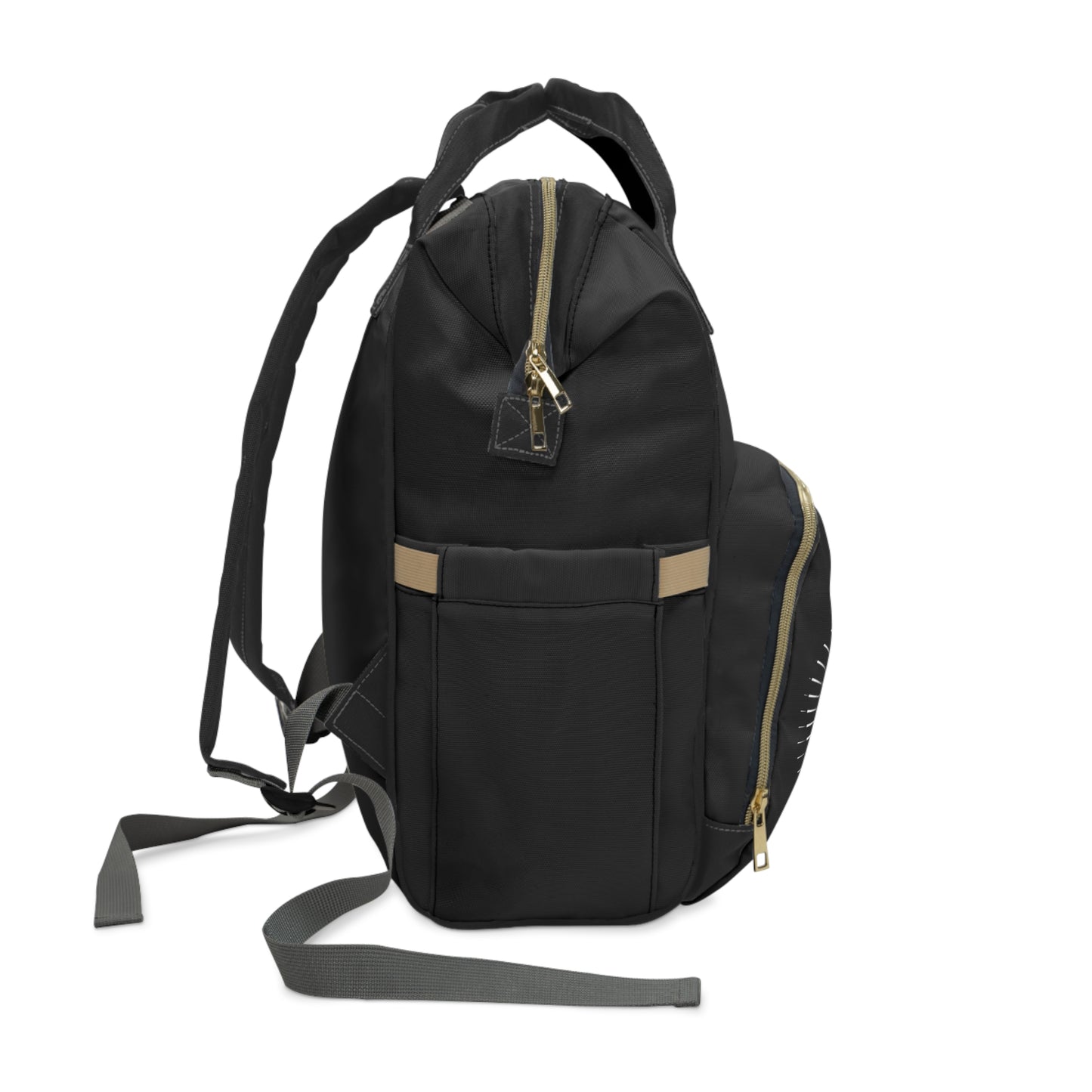 Stylish Multifunctional Diaper Backpack - Modern Design for Parents on the Go