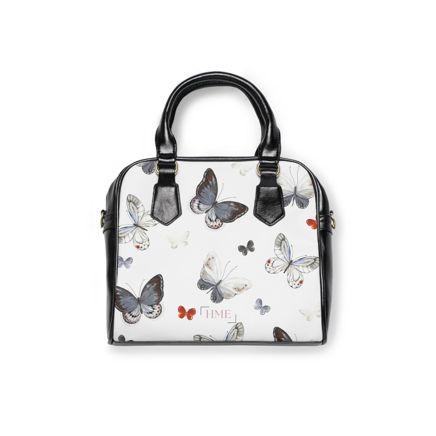 Elegant Butterfly Print Shoulder Handbag - Chic and Stylish Tote for Everyday Use