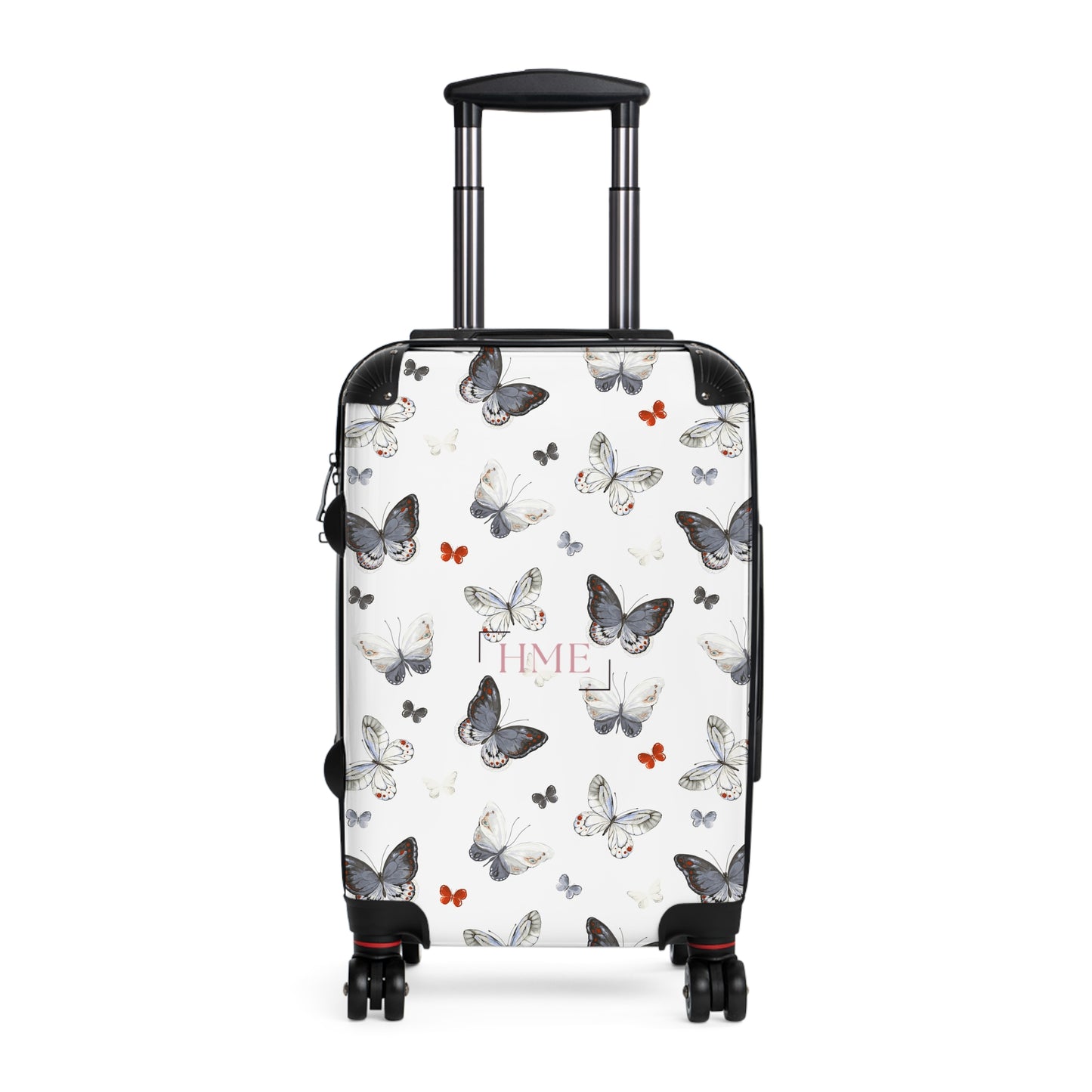 Butterfly Print Hard Shell Suitcase for Travelers