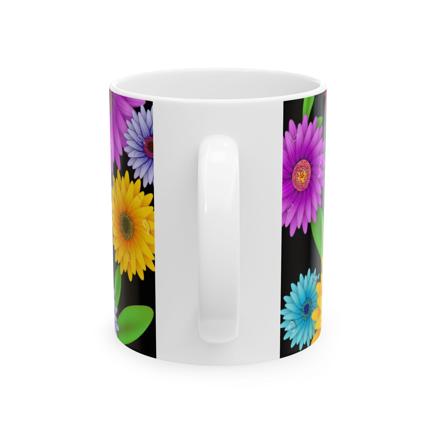 Vibrant Floral Ceramic Mug - Personalized HME Design (11oz, 15oz)
