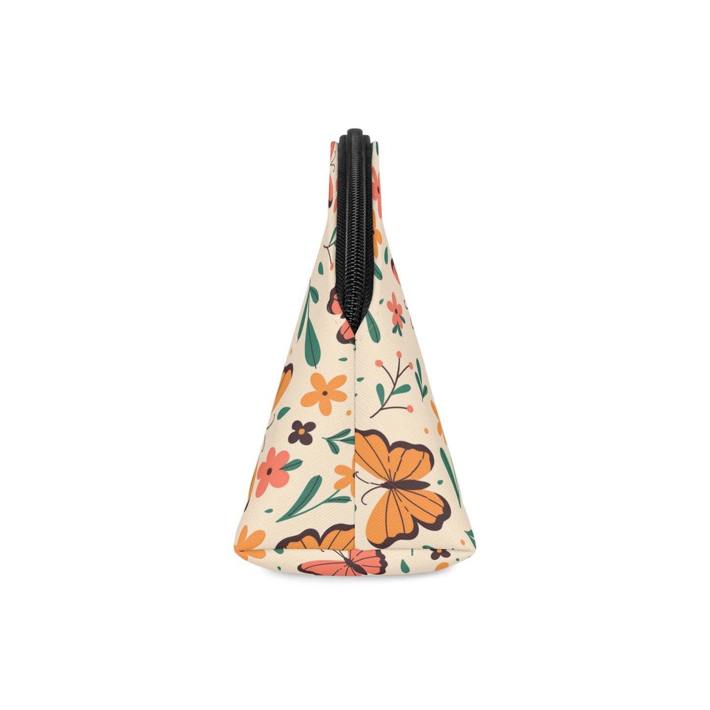 Floral Butterfly Makeup Bag - Stylish Cosmetic Organizer for Women
