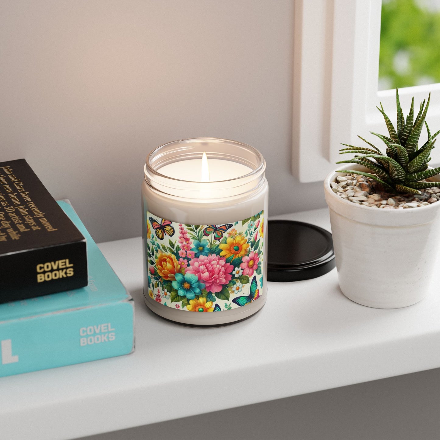 Floral Delight Scented Soy Candle - 9oz - Perfect for Home Decor & Gifts