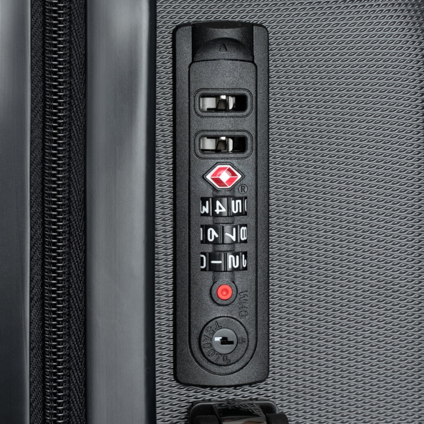 Stylish Travel Suitcase with Spiral Design