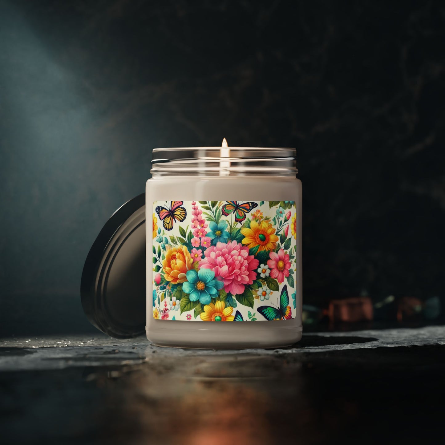 Floral Delight Scented Soy Candle - 9oz - Perfect for Home Decor & Gifts