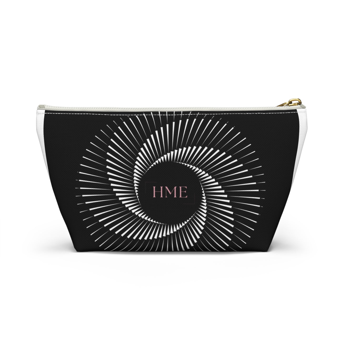 Chic Geometric Accessory Pouch - T-Bottom Makeup Bag