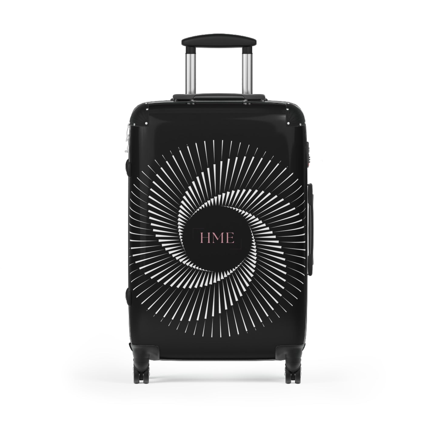 Stylish Travel Suitcase with Spiral Design