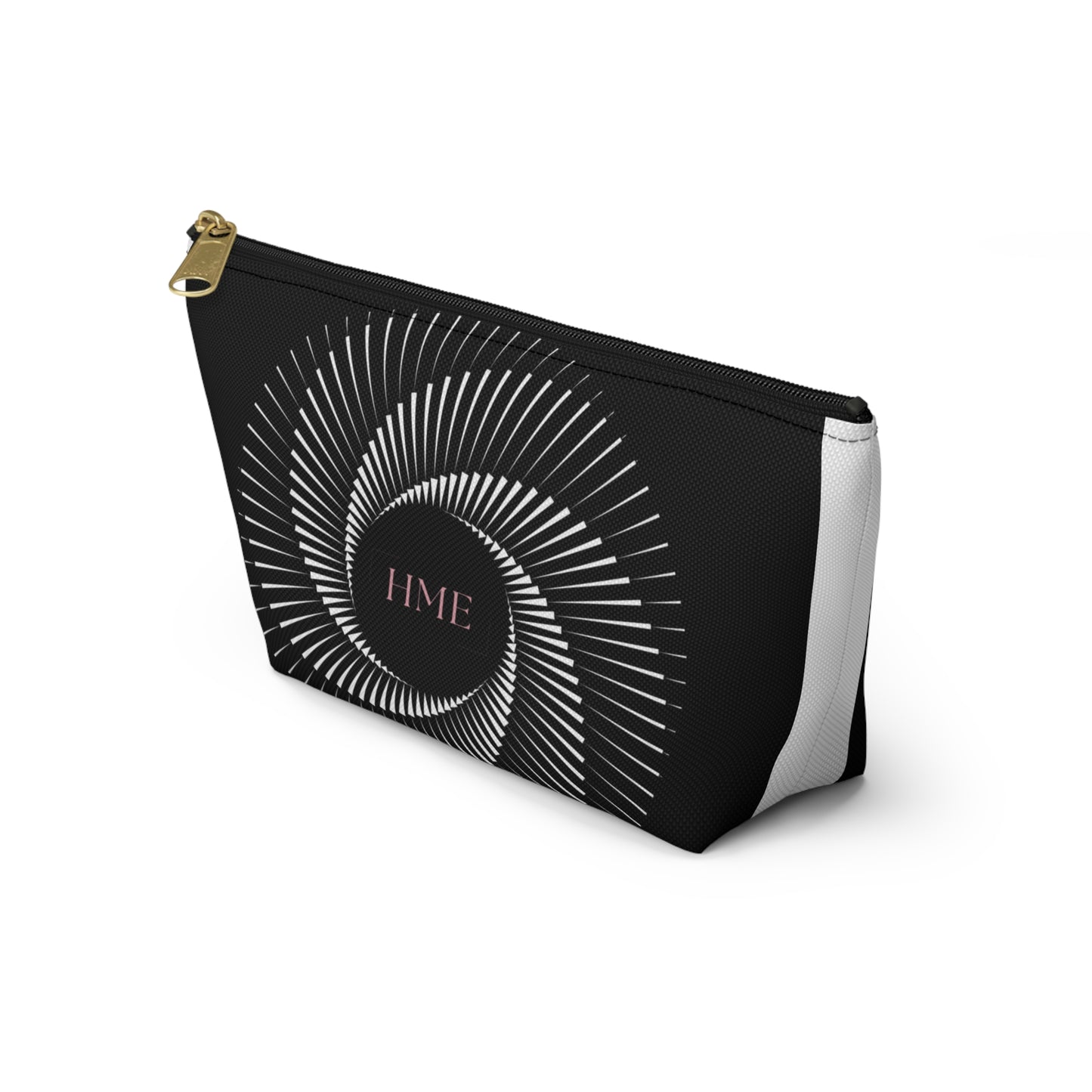Chic Geometric Accessory Pouch - T-Bottom Makeup Bag